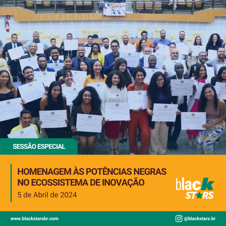 Em 5 de abril de 2024, a Câmara Municipal de Goiânia (@camaragoiania) realizou uma sessão especial para homenagear as Potências Negras no ecossistema de inovação. Estamos profundamente honrados e gratos por este reconhecimento. Nossa jornada até aqui não foi fácil. Apesar de ainda sermos poucos nos ambientes de inovação, cargos de liderança e entre os grandes empresários, estamos vencendo aos poucos. Cada passo que damos é uma vitória, cada conquista é um marco na nossa história.