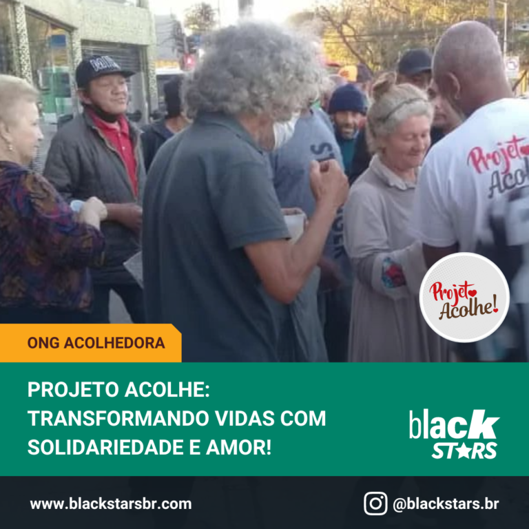 Uma Corrente de Solidariedade O Projeto Acolhe, localizado na Zona Norte de São Paulo-SP e conta com a participação do líder BlackStars Vinicius Matos de Assis @negricius é uma ação entre amigos que busca aliviar o sofrimento das pessoas em situação de rua. Com empatia e solidariedade no coração, eles distribuem lanches, kits de higiene e muito amor. Cada gesto faz uma diferença significativa.